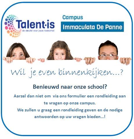individuele rondleiding op campus Immaculata
